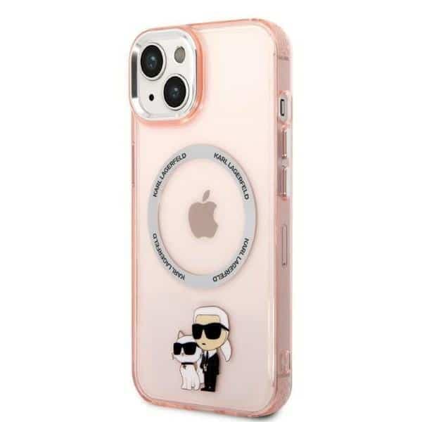 Karl Lagerfeld Karl & Choupette - θήκη για Apple iPhone 14 Plus / 15 - Ροζ 2