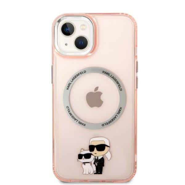 Karl Lagerfeld Karl & Choupette - θήκη για Apple iPhone 14 Plus / 15 - Ροζ 3