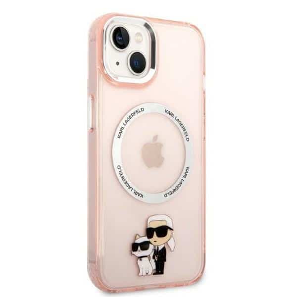 Karl Lagerfeld Karl & Choupette - θήκη για Apple iPhone 14 Plus / 15 - Ροζ 4