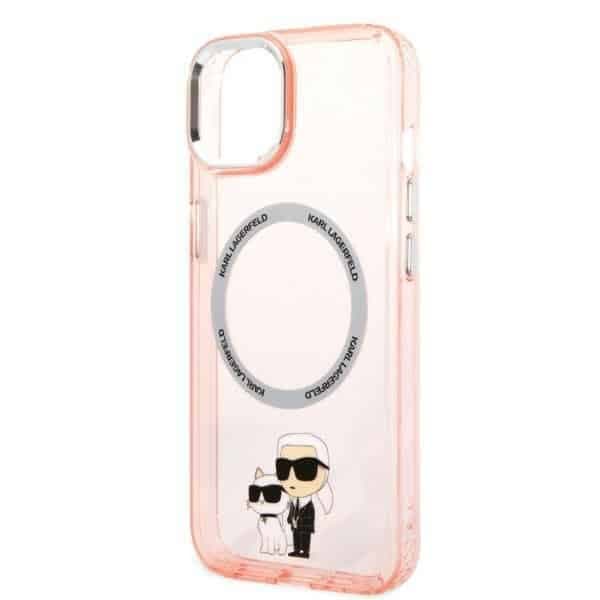 Karl Lagerfeld Karl & Choupette - θήκη για Apple iPhone 14 Plus / 15 - Ροζ 6