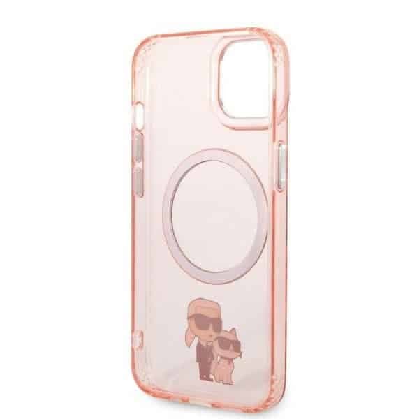 Karl Lagerfeld Karl & Choupette - θήκη για Apple iPhone 14 Plus / 15 - Ροζ 7
