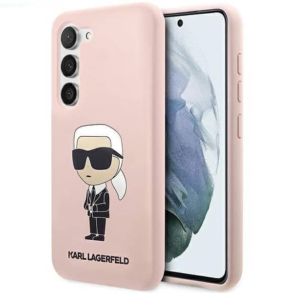 Karl Lagerfeld Silicone Ikonik - θήκη για Samsung Galaxy S23 - Ροζ