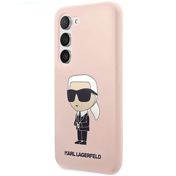 Karl Lagerfeld Silicone Ikonik - θήκη για Samsung Galaxy S23 - Ροζ 2
