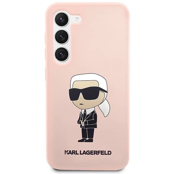 Karl Lagerfeld Silicone Ikonik - θήκη για Samsung Galaxy S23 - Ροζ 3
