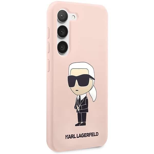 Karl Lagerfeld Silicone Ikonik - θήκη για Samsung Galaxy S23 - Ροζ 4