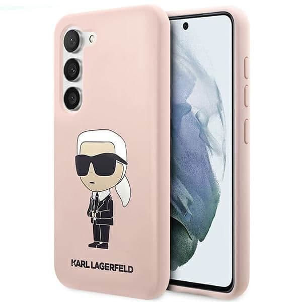Karl Lagerfeld Silicone Ikonik - θήκη για Samsung Galaxy S23+ - Ροζ