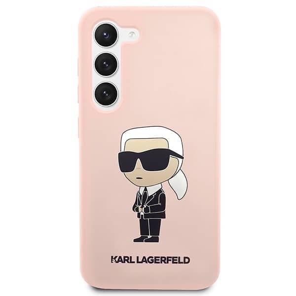 Karl Lagerfeld Silicone Ikonik - θήκη για Samsung Galaxy S23+ - Ροζ 3