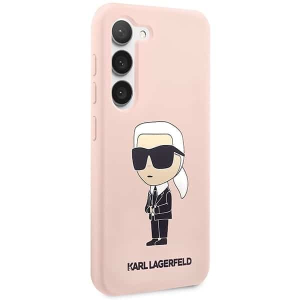 Karl Lagerfeld Silicone Ikonik - θήκη για Samsung Galaxy S23+ - Ροζ 4