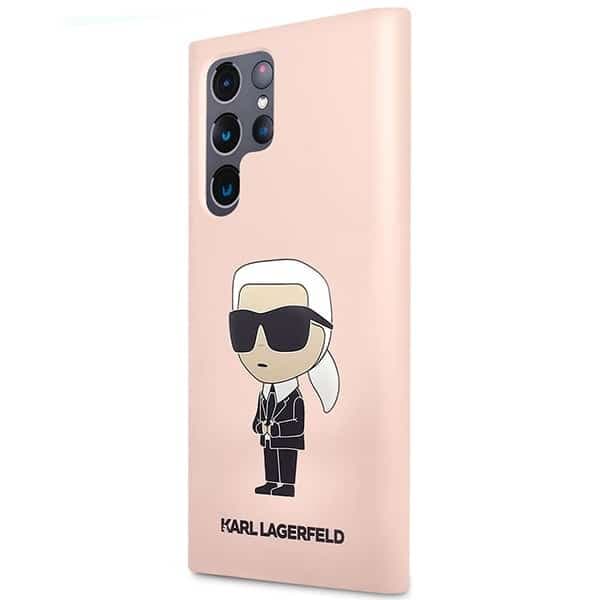 Karl Lagerfeld Silicone Ikonik - θήκη για Samsung Galaxy S23 Ultra - Ροζ 2