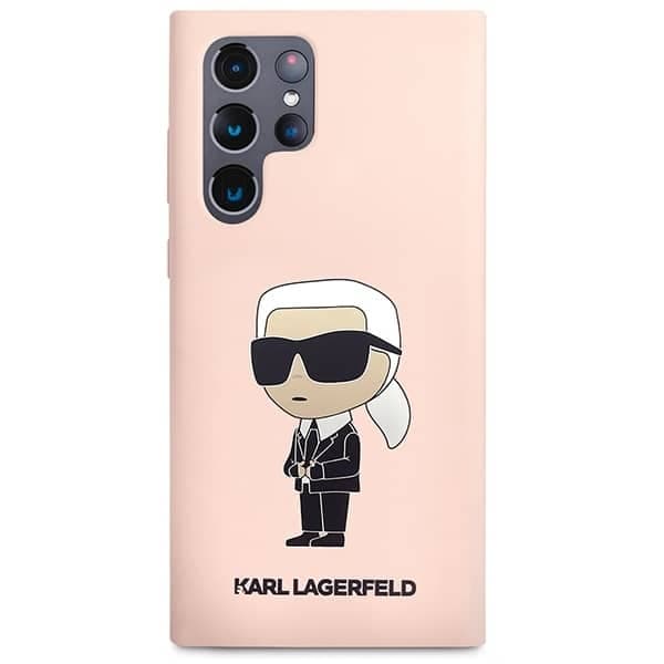 Karl Lagerfeld Silicone Ikonik - θήκη για Samsung Galaxy S23 Ultra - Ροζ 3