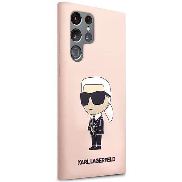 Karl Lagerfeld Silicone Ikonik - θήκη για Samsung Galaxy S23 Ultra - Ροζ 4