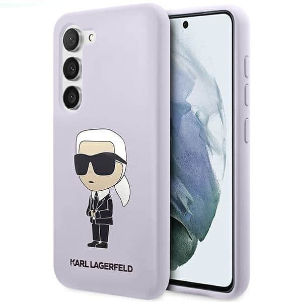 Karl Lagerfeld Silicone Ikonik - θήκη για Samsung Galaxy S23+ - Μωβ