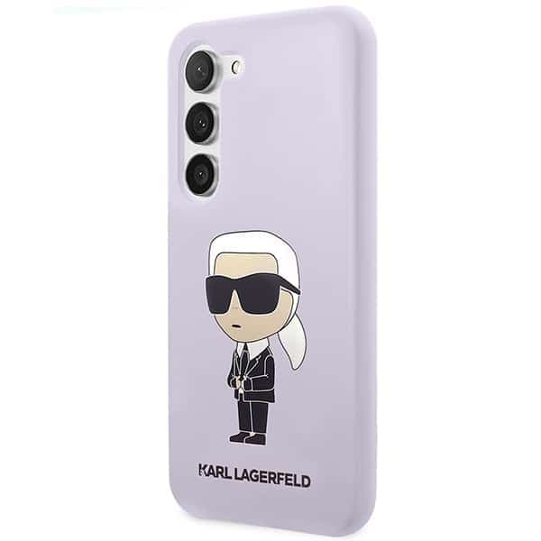 Karl Lagerfeld Silicone Ikonik - θήκη για Samsung Galaxy S23+ - Μωβ 2