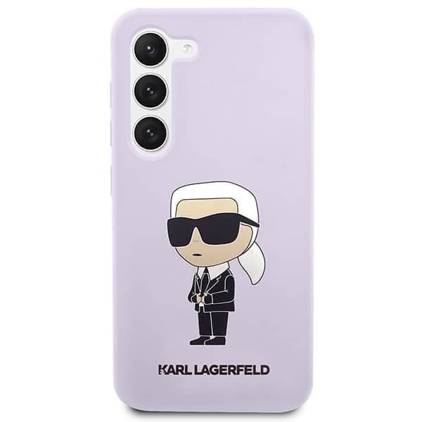 Karl Lagerfeld Silicone Ikonik - θήκη για Samsung Galaxy S23+ - Μωβ 3