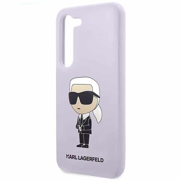 Karl Lagerfeld Silicone Ikonik - θήκη για Samsung Galaxy S23+ - Μωβ 6