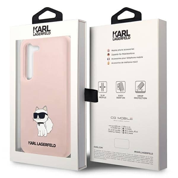 Karl Lagerfeld Silicone Choupette - θήκη για Samsung Galaxy S23 - Ροζ 8