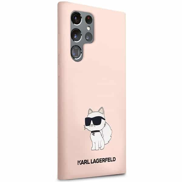 Karl Lagerfeld Silicone Choupette - θήκη για Samsung Galaxy S23 Ultra - Ροζ 4