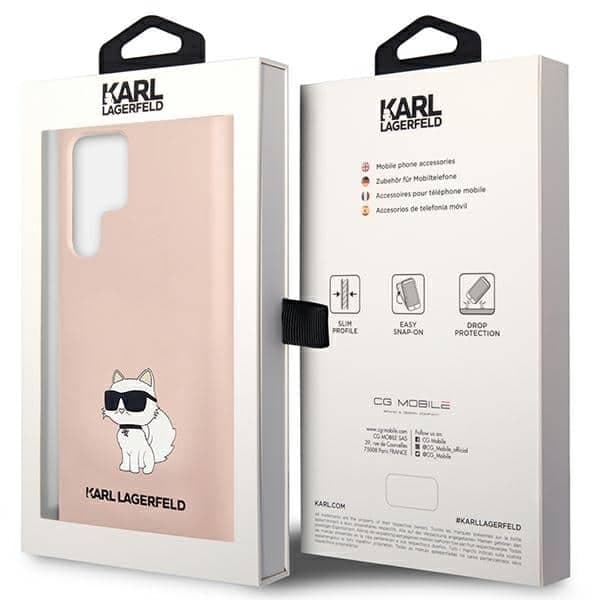 Karl Lagerfeld Silicone Choupette - θήκη για Samsung Galaxy S23 Ultra - Ροζ 8