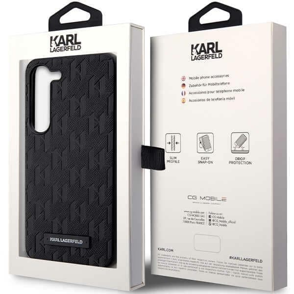 Karl Lagerfeld Saffiano Mono Metal Logo - θήκη για Samsung Galaxy S23 - Μαύρο 8