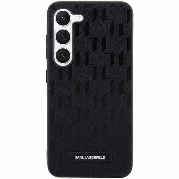 Karl Lagerfeld Saffiano Mono Metal Logo - θήκη για Samsung Galaxy S23 - Μαύρο 3