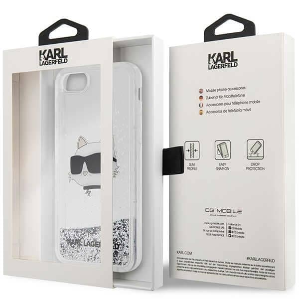 Karl Lagerfeld Glitter Choupette Head - θήκη για Apple iPhone 7/8/ SE 2020 / 2022 - Διάφανο 8