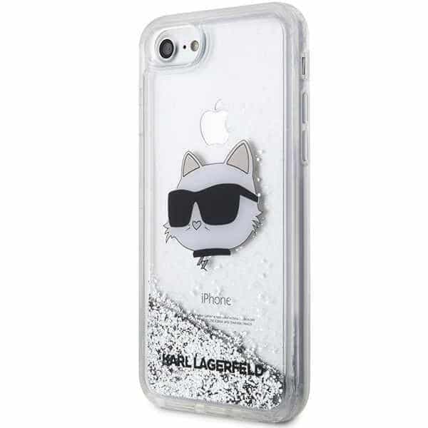 Karl Lagerfeld Glitter Choupette Head - θήκη για Apple iPhone 7/8/ SE 2020 / 2022 - Διάφανο 2
