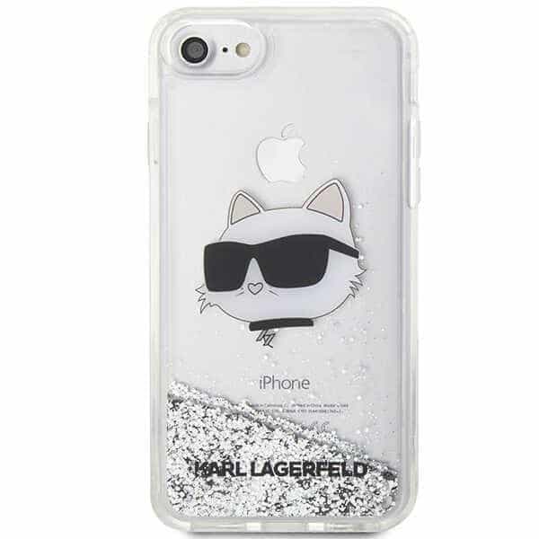 Karl Lagerfeld Glitter Choupette Head - θήκη για Apple iPhone 7/8/ SE 2020 / 2022 - Διάφανο 3