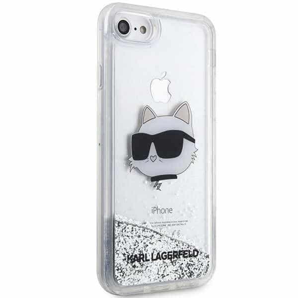 Karl Lagerfeld Glitter Choupette Head - θήκη για Apple iPhone 7/8/ SE 2020 / 2022 - Διάφανο 4