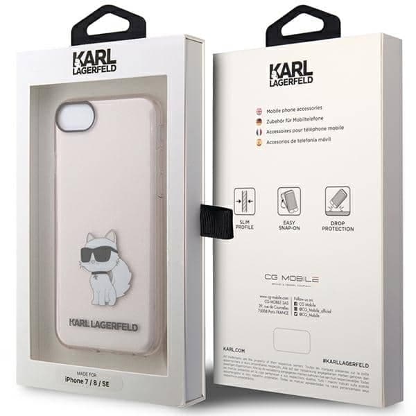 Karl Lagerfeld Choupette Collection - θήκη για Apple iPhone 7 / 8 SE (2020) (2022) - Ροζ 8