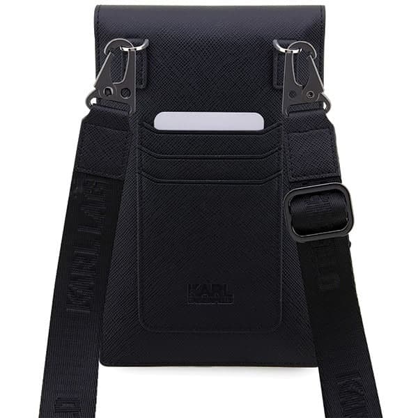 Karl Lagerfeld Τσάντα KLWBSAKCPMK μαύρη/black Saffiano Karl & Choupette 5