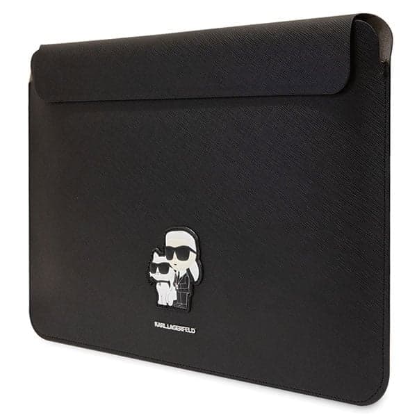 Karl Lagerfeld Θήκη KLCS14SAKCPMK 14" μαύρο Saffiano Karl&Choupette 2