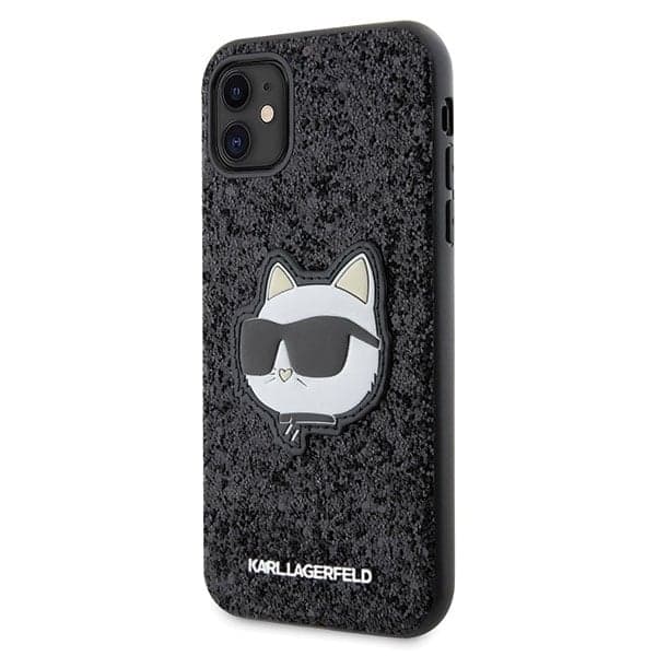 Karl Lagerfeld Glitter Choupette - θήκη για Apple iPhone 11 / XR - Μαύρο 2