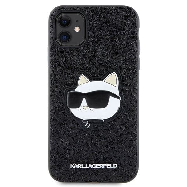 Karl Lagerfeld Glitter Choupette - θήκη για Apple iPhone 11 / XR - Μαύρο 3