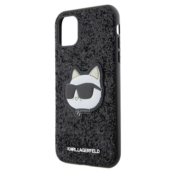 Karl Lagerfeld Glitter Choupette - θήκη για Apple iPhone 11 / XR - Μαύρο 6