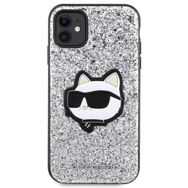 Karl Lagerfeld Glitter Choupette Patch - θήκη για Apple iPhone 11 - Διάφανο 3