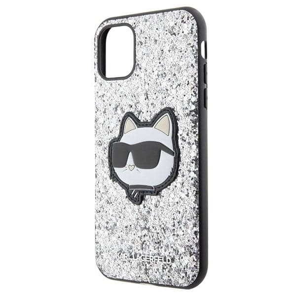 Karl Lagerfeld Glitter Choupette Patch - θήκη για Apple iPhone 11 - Διάφανο 6