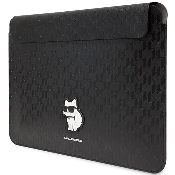 Karl Lagerfeld Θήκη KLCS16SAKHPCK 16" μαύρο Saffiano Monogram Choupette 2