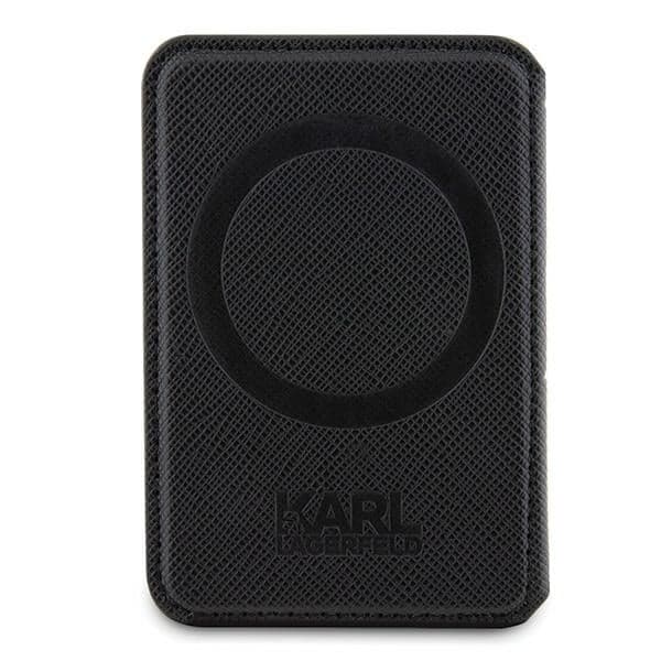 Karl Lagerfeld KLWMSPSAKHCK Πορτοφόλι με Θήκη Κάρτας και Βάση Saffiano Monogram Choupette MagSafe μαύρο/μαύρο 5