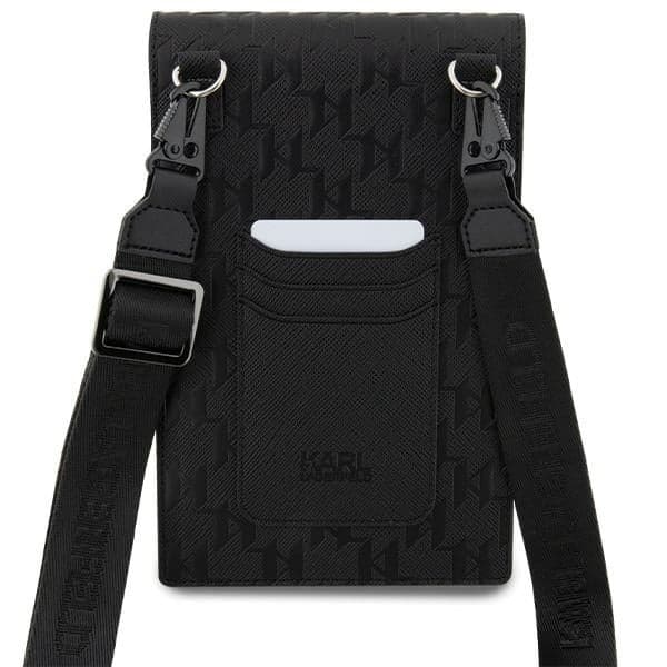 Karl Lagerfeld Τσάντα KLWBSAKHPCK μαύρη/black Saffiano Monogram Choupette 5