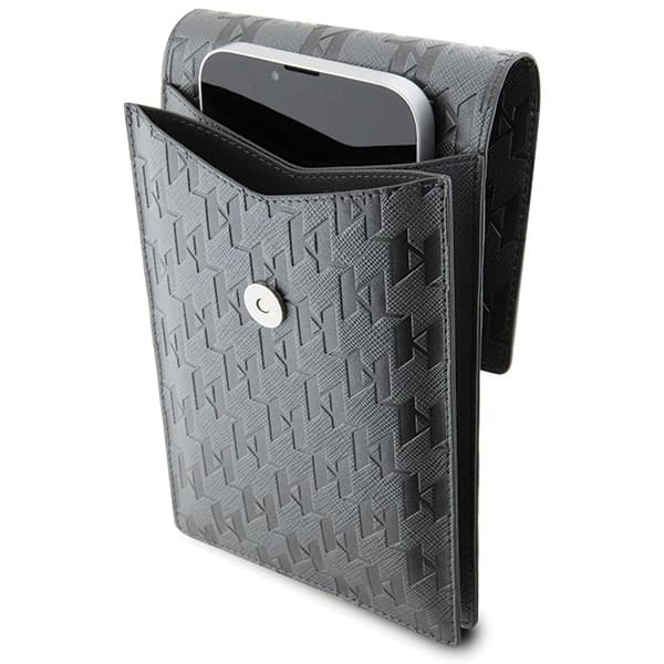Karl Lagerfeld Τσάντα KLWBSAKHPCG ασημί Saffiano Monogram Choupette 4