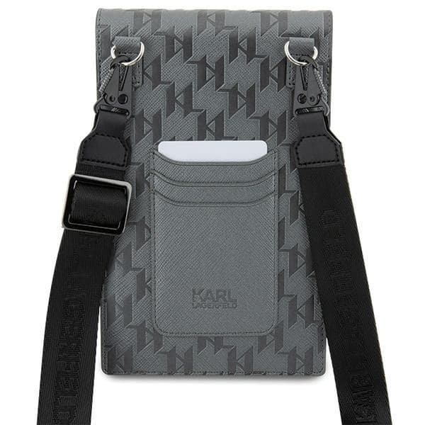 Karl Lagerfeld Τσάντα KLWBSAKHPCG ασημί Saffiano Monogram Choupette 5