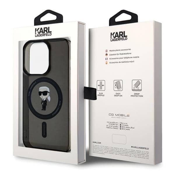 Karl Lagerfeld IML Ikonik - θήκη για Apple iPhone 15 Pro - Μαύρο 8