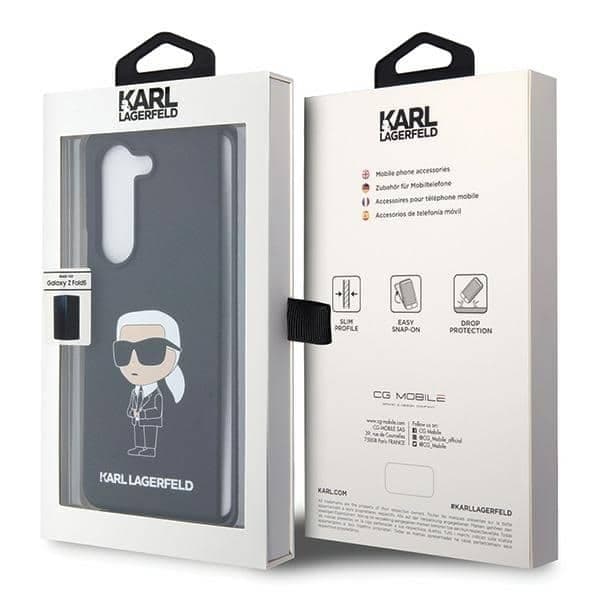 Karl Lagerfeld Silicone Ikonik - θήκη για Samsung Galaxy Z Fold5 - Μαύρο 7