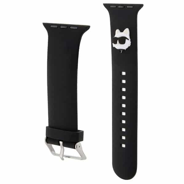 Karl Lagerfeld 3D Rubber Choupette Head - θήκη για Apple Watch 38mm (1st gen) / 40mm 41mm - Μαύρο 3
