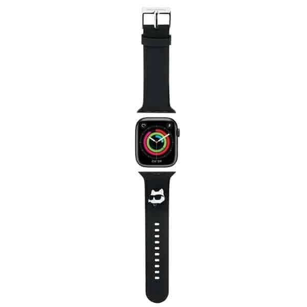 Karl Lagerfeld 3D Rubber Choupette Head - θήκη για Apple Watch 42mm (1st gen) / 44mm 45mm 49mm - Μαύρο