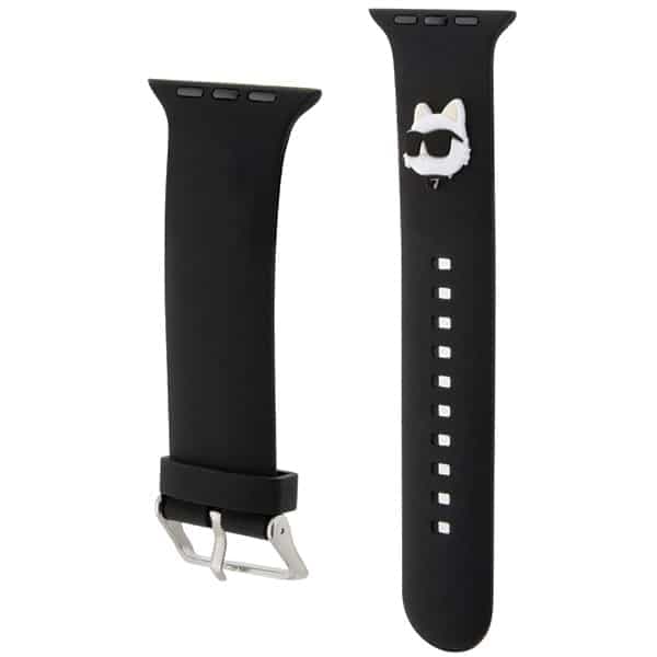 Karl Lagerfeld 3D Rubber Choupette Head - θήκη για Apple Watch 42mm (1st gen) / 44mm 45mm 49mm - Μαύρο 3
