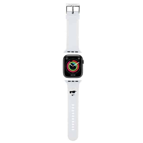 Karl Lagerfeld 3D Rubber Choupette Head - θήκη για Apple Watch 38mm (1st gen) / 40mm 41mm - Λευκό