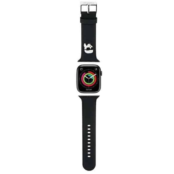 Karl Lagerfeld 3D Rubber Karl - θήκη για Apple Watch 38mm (1st gen) / 40mm 41mm - Μαύρο