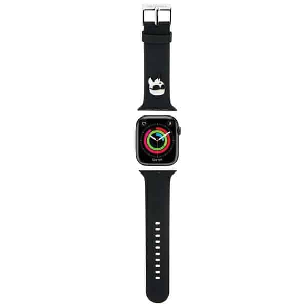 Karl Lagerfeld 3D Rubber Karl Head - θήκη για Apple Watch 42mm (1st gen) / 44mm 45mm 49mm - Μαύρο