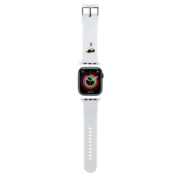 Karl Lagerfeld 3D Rubber Karl Head - θήκη για Apple Watch 38mm (1st gen) / 40mm 41mm - Λευκό
